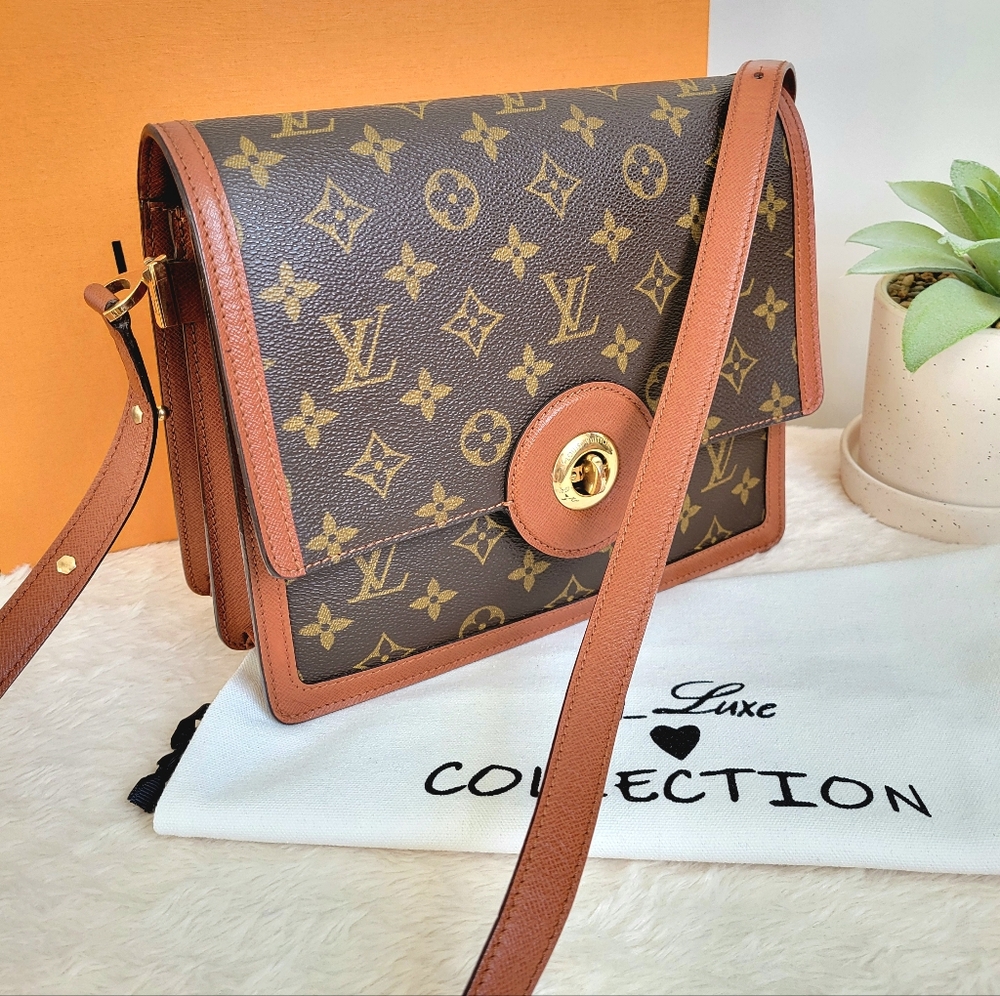 💕VERY RARE Authentic Louis Vuitton RASPAIL Crossbody/Shoulder Monogram - Picture 4 of 17